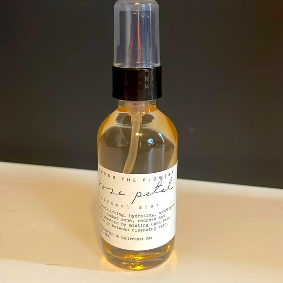 2/$30 NEW! AMONG THE FLOWERS ROSE PETALS HYDRATION MIST handcrafted California! - Picture 3 of 5